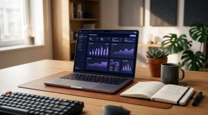 A detailed breakdown of Jasper pricing plans on a laptop screen, analyzing whether it's worth the cost.