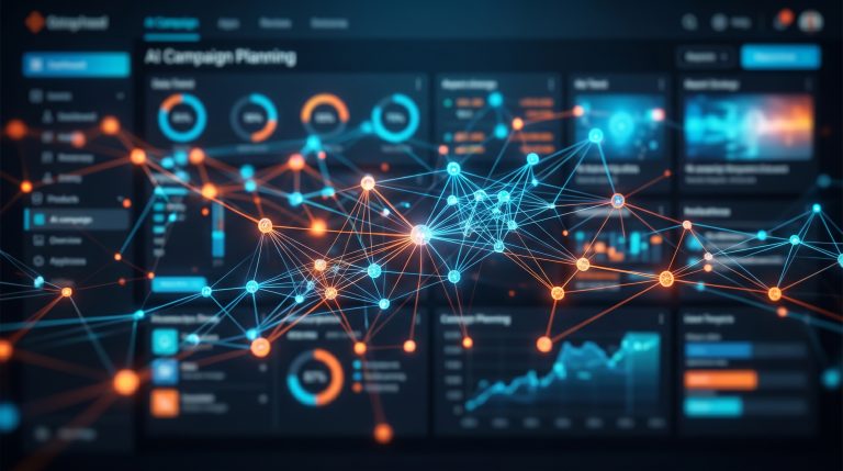 best ai campaign planning workflow illustration showing autonomous research, content creation, and SEO optimization.
