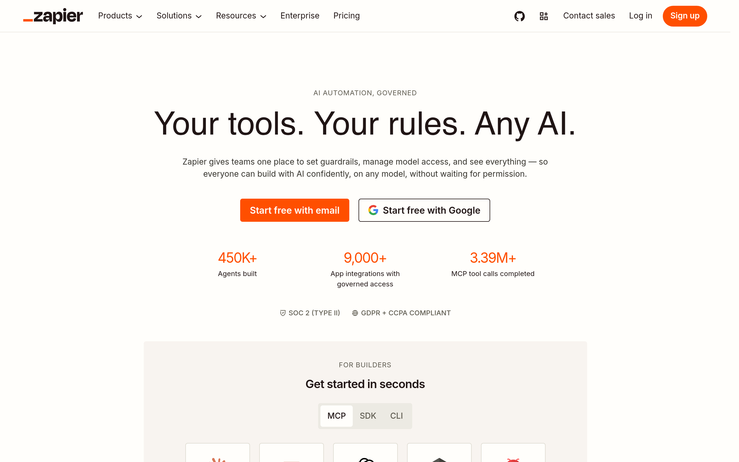 Screenshot of Zapier workflow connecting content publishing to distribution channels