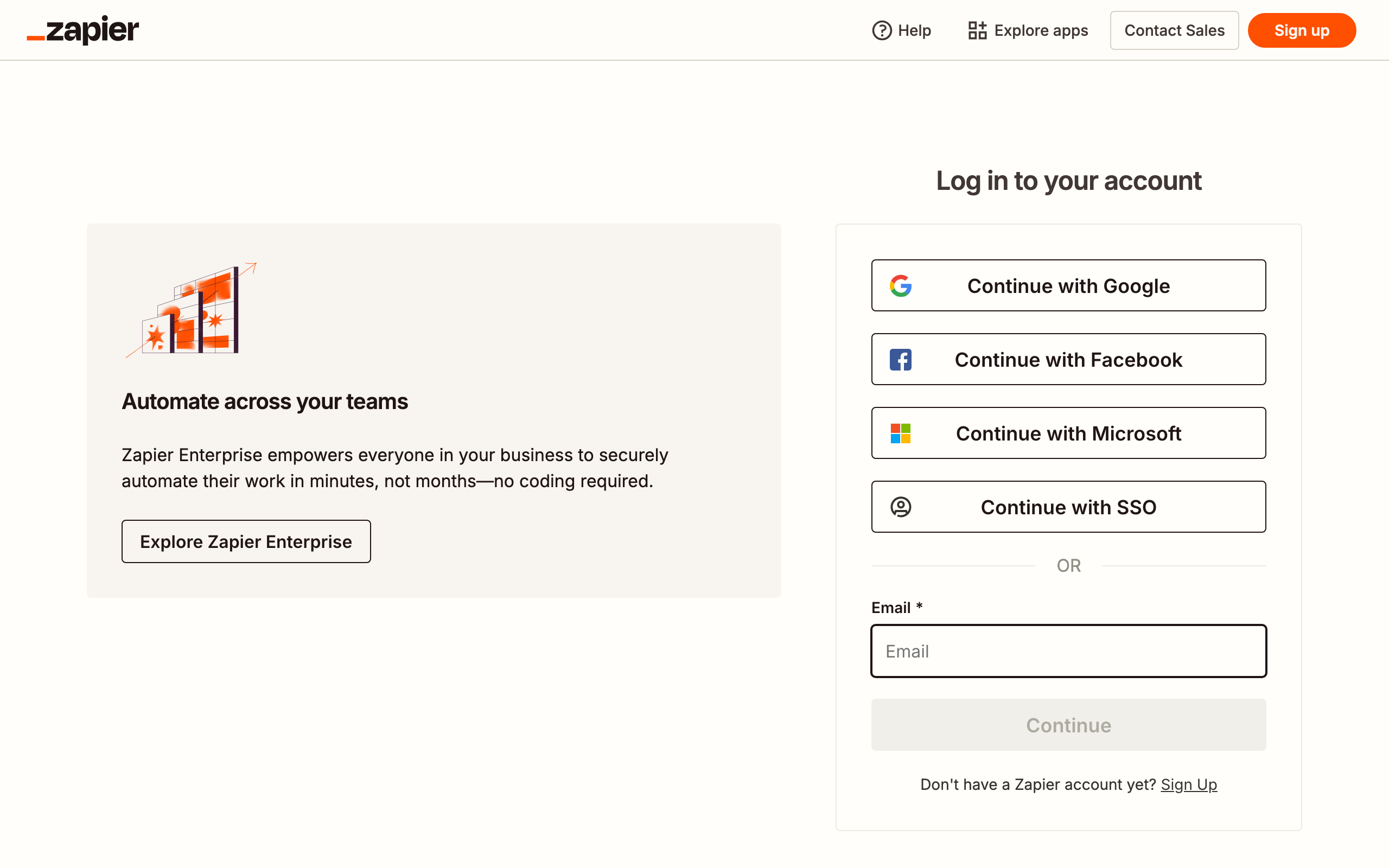 The Zapier editor interface showing a trigger and action step for a marketing automation workflow.